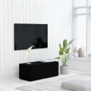 vidaXL TV-benk svart 80x34x30 cm sponplate