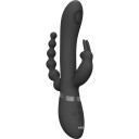 Vive Rini Pulse Wave & Vibrating Double Penetration Rabbit Black