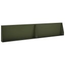 vidaXL Støttemur 2 stk. 100 x 12 x 40 cm Stål Olivengrønn