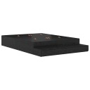 Oppbevarings Sengestamme Svart Eik 140x190 cm