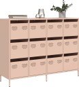 Skjenk rosa 135x39x103,5 cm kaldvalset stål