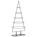 vidaXL Juletre til dekorasjon metall svart 125 cm