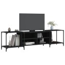 vidaXL TV-benk svart 203x37x50 cm konstruert tre 8721012193895