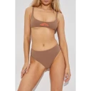 Dsquared2 Dame Svømmetøy Beige S,