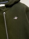 Gant Kids Shield Full Zip Hoodie   DARK MOSS GREEN   134