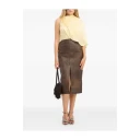 ROTATE Birger Christensen Chiffon Cape Top   Yellow   36