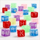 Plastperler Bokstaver A-Z ca. 1.950 stk