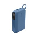 Belkin BoostCharge 10 000 mAh Powerbank med Skjerm og USB-C Blå
