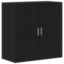 Skjenk Svart Eik 79x38x80 cm Konstruert tre