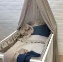 Mini Dreams Frill Sengesett 100x130 Sandbrun