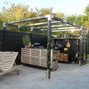 Levegg PLUS Rustik 180x180 cm Svart