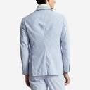 Ralph Lauren Polo Soft Modern Seersucket Suit Jacket - Bright Blue/white Blå S