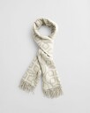 GANT G Pattern Wool Scarf Cream Onesize