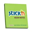 Stick"n Notisblokk 76x76 100 Blad Neon Grønn