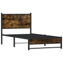  Sengeramme i metall uten madrass røkt eik 80x200 cm 8721102954108