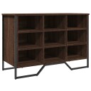  Skohylle brun eik 90x38x61,5 cm konstruert tre