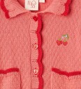 Flöss Cardigan   Strikk   Blomstring   Blossom Rosa   Flöss   2 år (92)   Cardigan Rød
