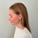 JANE KOENIG Big Tied Heart Hoop |Guld |One Size