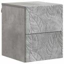  Vegghengt Nattbord 2 pcs Betonggrå 34,5 x 33 x 40 cm