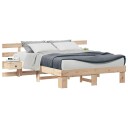  Sengestamme med skuff Brun 160 x 200 cm Heltre furu
