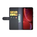 iPhone 13 Lommebok-deksel i Lær med Stativ Svart