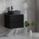 Bathlife Extas Servantskap 60x50x47 cm med servant Sort Matt