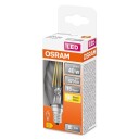 Osram LED-lyspære Candle BW 4W/827 (40W) filament clear E14