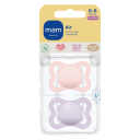 MAM Air Silicone 0-6m Pink 2pcs