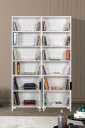 Bokhylle Hanah Home Evora (120 x 187 x 30 cm) Hvit - Hvit