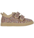 Angulus Sneakers   Glitter   Multi Glitter Sand   Angulus   30   Sko Beige Metallic
