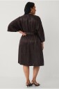 Ellos Plus collection   Kjole med brede ermer   Brun