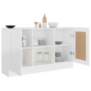 vidaXL Skjenk hvit 120x30,5x70 cm sponplate
