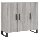vidaXL Skjenk grå sonoma 90x34x80 cm konstruert tre