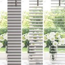  Vindu Persienne med gardiner Manual sølv Aluminium