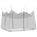 vidaXL Hage Myggenett 156 Mesh Svart 4 x 4 x 2,5 m Polyester