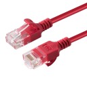 Microconnect U/utp Cat6a Slim 0.15m Red