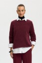 Selected Women   Genser Slwlulu New Ls Knit O Neck   Rød