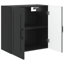 vidaXL Vegghengt skap Svart 59 x 31 x 60 cm Konstruert tre