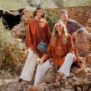 Brun Hippie Poncho OneSize