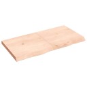 vidaXL Vegghylle 80x60x4 cm ubehandlet heltre eik