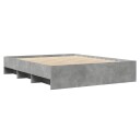  Sengeramme betonggrå 160x200 cm konstruert tre 8721102856464