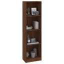 vidaXL Bokhylle 4 etasjer brun eik 40x24x143 cm konstruert tre