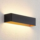 Arcchio Karam LED-vegglampe, 36,5 cm, svart