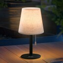 Homeline bordlampe stålfot beige skjerm 3 nivåer 451626