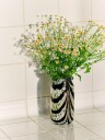 Hay Splash Roll Neck vase XS 19 cm Coffe and white