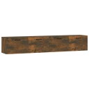 vidaXL Veggskap 2 stk røkt eik 100x36,5x35 cm konstruert tre