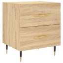 vidaXL Nattbord sonoma eik 40x35x47,5 cm konstruert tre