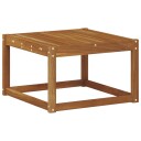 vidaXL Utebord Solid akasietre Naturlig 59 x 59 x 37 cm