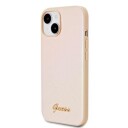 Guess Pu Leather Rainbow Metal Case For Iphone 15 Gold