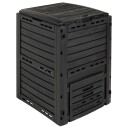 vidaXL Hagekomposterer Svart 59,5 x 60 x 81,5 cm 280 l 100% PP